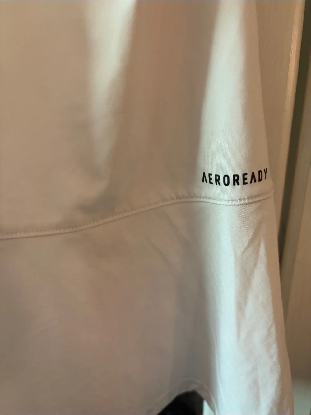 Adidas women’s Tennis dress  white with black logo , racerback dress. Size large